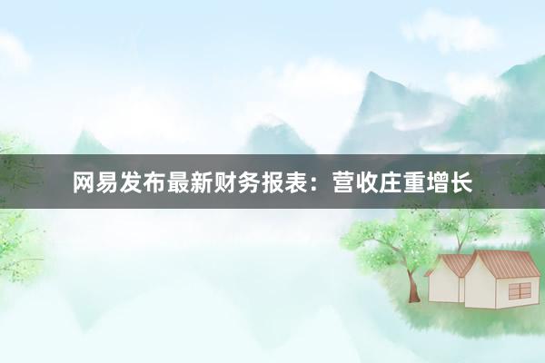 网易发布最新财务报表：营收庄重增长