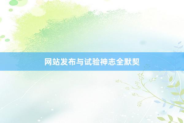 网站发布与试验神志全默契
